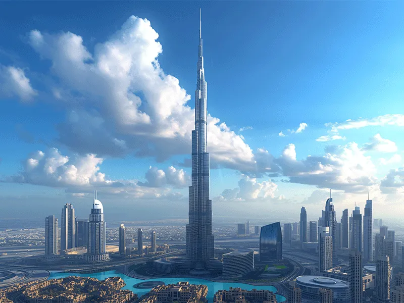 أطول مبنى في دبي